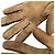 UGG Shearling-Handschuhe aus braunem Leder mit Logo-Plakette - Ansicht 7