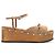Sandali con plateau Jimmy Choo beige in pelle