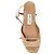 Sandali con plateau Jimmy Choo beige in pelle - vista 5