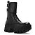 Balenciaga Botas de cano curto com plataforma 'Bulldozer Combat' - vista 3
