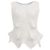 Issey Miyake ärmelloses Stricktop aus weißem Polyester