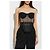 Dolce & Gabbana Black Mesh Bustier Backless Top - view 2