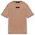 T-shirt Dolce & Gabbana con patch logo in cotone marrone