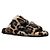 Dolce & Gabbana Leo ciabatte stampa leopardata pelle marrone - vista 3