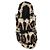Dolce & Gabbana Leo ciabatte stampa leopardata pelle marrone - vista 5