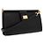 Bolsa de ombro em couro preto Dolce & Gabbana - vista 3