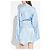 Vestido midi de seda jacquard azul Balenciaga con cinturón - vista 3