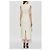 Jacquemus Tablier Kleid aus Leinen creme - Ansicht 3