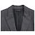 Blazer à rayures The Row en laine grise - vue 4