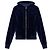 Tom Ford Velours-Hoodie blau