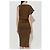 Vestido Drap Jacquemus castanho algodão - vista 3