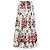 Dolce & Gabbana Rock mit Blumenprint aus weißer Baumwolle