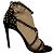 Décolleté Alaïa con dettagli borchiati in camoscio nero - vista 7