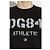 T-shirt Dolce & Gabbana DG84 Athletic Logo Preta de Algodão - vista 4