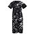 Marni Kleid mit abstraktem Print aus schwarzer Baumwolle