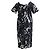 Marni Kleid mit abstraktem Print aus schwarzer Baumwolle - Ansicht 3