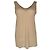 Top sin mangas The Row en poliéster beige