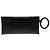 Clutch Tom Ford Aura in pelle nera effetto coccodrillo - vista 2