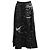 Falda midi estampada Christian Dior en seda negra
