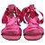 Autre Marque Sandali bassi con lacci Saint Laurent in raso rosa - vista 2