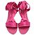 Autre Marque Sandali bassi con lacci Saint Laurent in raso rosa - vista 5
