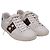 Baskets basses Gucci en cuir blanc - vue 3