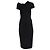 Victoria Beckham Twist Drape Figurspray Kleid aus schwarzer Viskose