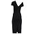 Victoria Beckham Twist Drape Figurspray Kleid aus schwarzer Viskose - Ansicht 4