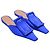 Mules basse Sabot Marni in raso blu - vista 4