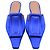 Mules basse Sabot Marni in raso blu - vista 5