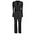 Self portrait Self-Portrait V-Ausschnitt Jumpsuit aus schwarzem Polyester
