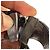 Alaïa Cage Wave Stiletto aus silbernem Leder - Ansicht 13