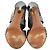 Alaïa Cage Wave Stiletto aus silbernem Leder - Ansicht 15