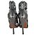 Alaïa Cage Wave Stiletto aus silbernem Leder - Ansicht 6
