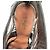 Alaïa Cage Wave Stiletto aus silbernem Leder - Ansicht 9