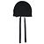 Timeless Chanel CC Beanie mit Schleifendetail aus schwarzem Kaschmir