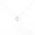 Autre Marque Collana in oro bianco K10 e diamanti