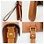 Pochette Louis Vuitton da uomo in pelle Epi dorata - vista 7