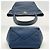 Borsa Tote a Spalla Prada Vitello Phoenix Blue - vista 6