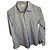 Camicia Gucci in cotone con api e stelle azzurra