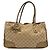 Borsa Tote Gucci in tela GG beige e oro