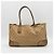 Borsa Tote Gucci in tela GG beige e oro - vista 3