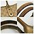 Borsa Tote Gucci in tela GG beige e oro - vista 9