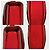 Céline Borsa Celine Horseshoe in pelle scamosciata rossa - vista 14