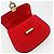 Céline Borsa Celine Horseshoe in pelle scamosciata rossa - vista 17
