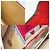 Céline Borsa Celine Horseshoe in pelle scamosciata rossa - vista 21