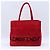 Borsa Tote a Spalla Fendi in Velluto Rosso - vista 3