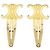 Céline Fermi per capelli Celine Triomphe in metallo dorato (Set di 2)
