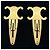 Céline Fermi per capelli Celine Triomphe in metallo dorato (Set di 2) - vista 2