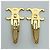 Céline Fermi per capelli Celine Triomphe in metallo dorato (Set di 2) - vista 4